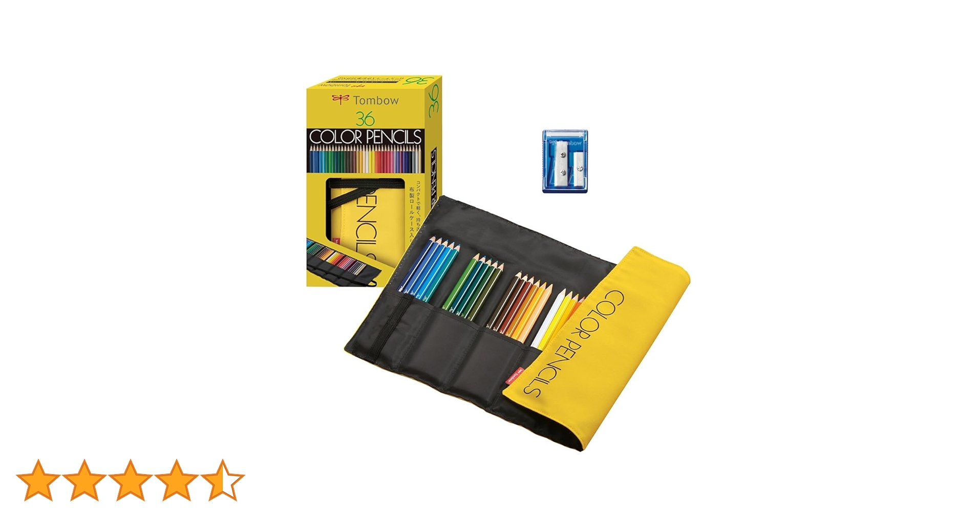 Amazon.co.jp: トンボ鉛筆 色鉛筆 36色 ロールケース入り (軽く